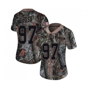 Women's San Francisco 49ers #97 Nick Bosa Limited Camo Rush Realtree Football Jersey