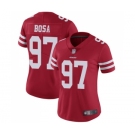 Women's San Francisco 49ers #97 Nick Bosa Red Team Color Vapor Untouchable Limited Player Football Jersey