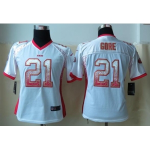 nike women jerseys san francisco 49ers #21 frank gore white[nike drift fashion]