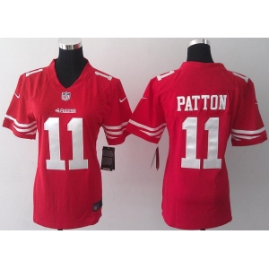 nike women nfl jerseys san francisco 49ers #11 patton red[nike][patton]