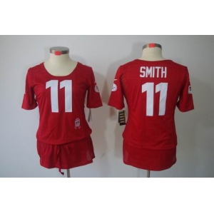 nike women nfl jerseys san francisco 49ers #11 smith red[breast cancer awareness]