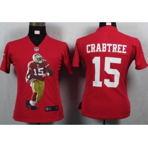 nike women nfl jerseys san francisco 49ers #15 crabtree red[portrait fashion]