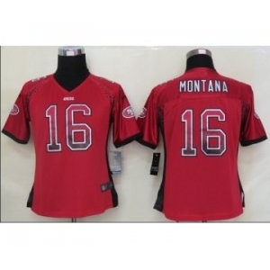 nike women nfl jerseys san francisco 49ers #16 joe montana red[Elite drift fashion]