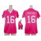 nike women nfl jerseys san francisco 49ers #16 joe pink[draft him ii top]