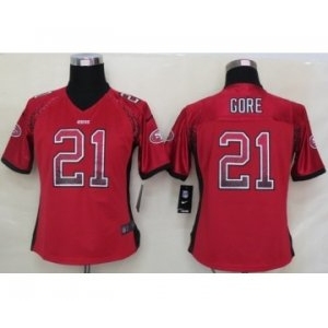 nike women nfl jerseys san francisco 49ers #21 frank gore red[Elite drift fashion]