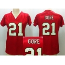 nike women nfl jerseys san francisco 49ers #21 gore red[draft him ii top]