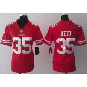 nike women nfl jerseys san francisco 49ers #35 reid red[nike]