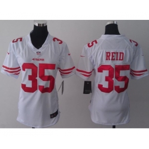 nike women nfl jerseys san francisco 49ers #35 reid white[nike]