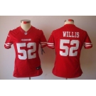 nike women nfl jerseys san francisco 49ers #52 willis red[nike limited]