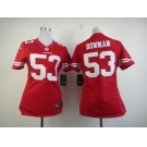 nike women nfl jerseys san francisco 49ers #53 bowman red[nike limited]