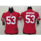 nike women nfl jerseys san francisco 49ers #53 bowman red[nike]