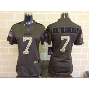 nike women nfl jerseys san francisco 49ers #7 colin kaepernick army green[nike Limited Salute To Service]