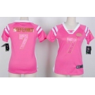 nike women nfl jerseys san francisco 49ers #7 colin kaepernick pink[fashion Rhinestone sequins]