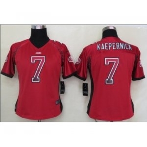 nike women nfl jerseys san francisco 49ers #7 colin kaepernick red[Elite drift fashion]