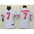 nike women nfl jerseys san francisco 49ers #7 kaepernick white[nike]