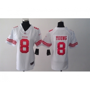nike women nfl jerseys san francisco 49ers #8 young white[nike]