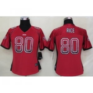 nike women nfl jerseys san francisco 49ers #80 jerry rice red[Elite drift fashion]