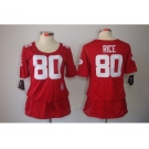 nike women nfl jerseys san francisco 49ers #80 jerry rice red[breast cancer awareness]