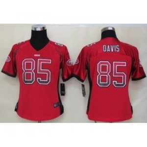 nike women nfl jerseys san francisco 49ers #85 vernon davis red[Elite drift fashion]