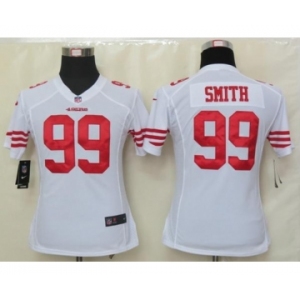 nike women nfl jerseys san francisco 49ers #99 smith white[nike]