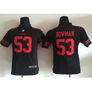 Nike Youth New 49ers #53 NaVorro Bowman Black Alternate Stitched jerseys