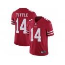 Youth Nike San Francisco 49ers #14 Y.A. Tittle Vapor Untouchable Limited Red Team Color NFL Jersey
