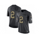 Youth Nike San Francisco 49ers #2 Brian Hoyer Limited Black 2016 Salute to Service NFL Jersey