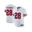 Youth Nike San Francisco 49ers #28 Jerick McKinnon White Rush Stitched NFL Vapor Untouchable Limited Jersey