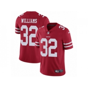 Youth Nike San Francisco 49ers #32 Joe Williams Red Team Color Vapor Untouchable Limited Player NFL Jersey
