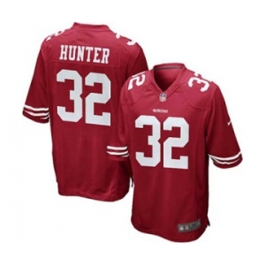 Youth Nike San Francisco 49ers #32 Kendall Hunter Red Team Color NFL Jersey