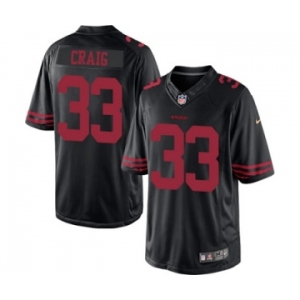 Youth Nike San Francisco 49ers #33 Roger Craig Black NFL Jersey
