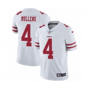 Youth Nike San Francisco 49ers #4 Nick Mullens White Vapor Untouchable Limited Player NFL Jersey