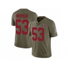 Youth Nike San Francisco 49ers #53 NaVorro Bowman Limited Olive 2017 Salute to Service NFL Jersey