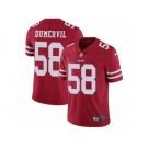 Youth Nike San Francisco 49ers #58 Elvis Dumervil Red Team Color Vapor Untouchable Limited Player NFL Jersey