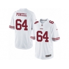 Youth Nike San Francisco 49ers #64 Mike Purcell Limited White NFL Jersey