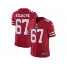 Youth Nike San Francisco 49ers #67 Daniel Kilgore Vapor Untouchable Limited Red Team Color NFL Jersey