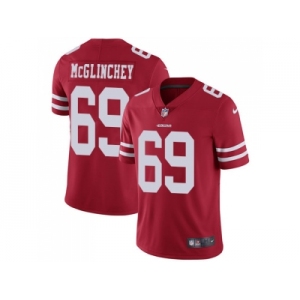 Youth Nike San Francisco 49ers #69 Mike McGlinchey Red Team Color Stitched NFL Vapor Untouchable Limited Jersey