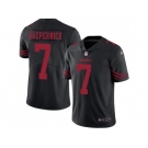 Youth Nike San Francisco 49ers #7 Colin Kaepernick Black Stitched NFL Limited Rush Jersey