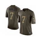 Youth Nike San Francisco 49ers #7 Matt Barkley Limited Green Salute to Service NFL Jersey