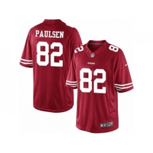 Youth Nike San Francisco 49ers #82 Logan Paulsen Limited Red Team Color NFL Jersey