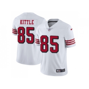 Youth Nike San Francisco 49ers #85 George Kittle White Rush Stitched NFL Vapor Untouchable Limited Jersey