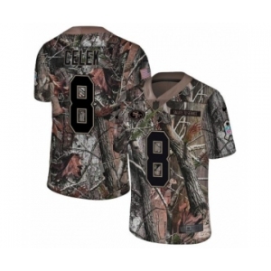 Youth Nike San Francisco 49ers #88 Garrett Celek Limited Camo Rush Realtree NFL Jersey