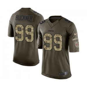 Youth Nike San Francisco 49ers #99 DeForest Buckner Limited Green Salute to Service NFL Jersey