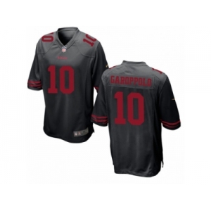 Youth San Francisco 49ers #10 Jimmy Garoppolo Nike Black Game Jersey