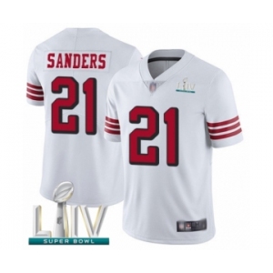 Youth San Francisco 49ers #21 Deion Sanders Limited White Rush Vapor Untouchable Super Bowl LIV Bound Football Jersey