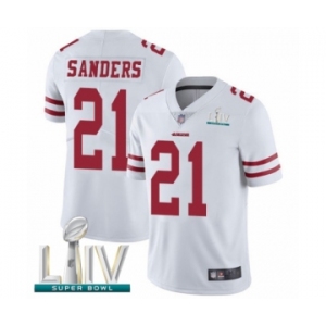 Youth San Francisco 49ers #21 Deion Sanders White Vapor Untouchable Limited Player Super Bowl LIV Bound Football Jersey