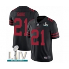 Youth San Francisco 49ers #21 Frank Gore Black Vapor Untouchable Limited Player Super Bowl LIV Bound Football Jersey