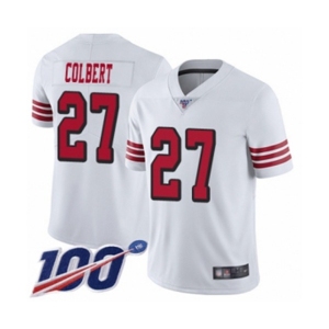 Youth San Francisco 49ers #27 Adrian Colbert Limited White Rush Vapor Untouchable 100th Season Football Jersey