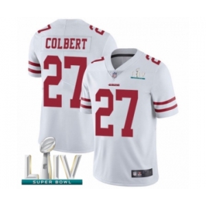 Youth San Francisco 49ers #27 Adrian Colbert White Vapor Untouchable Limited Player Super Bowl LIV Bound Football Jersey