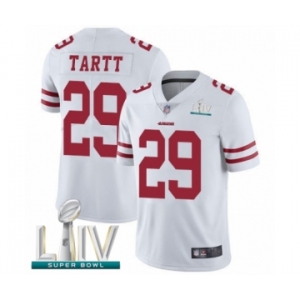 Youth San Francisco 49ers #29 Jaquiski Tartt White Vapor Untouchable Limited Player Super Bowl LIV Bound Football Jersey